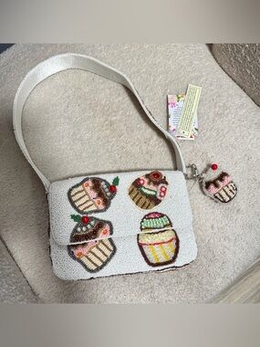 New Beaded Cupcake Shoulder Bag